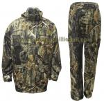 Complete 2 piece camo waterproof suit